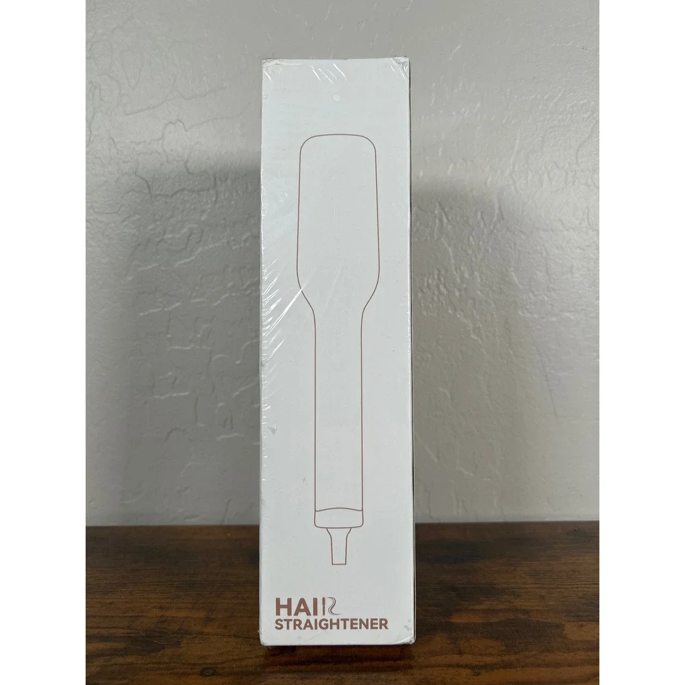 Electric‎ Hair Straightener Brush 2-in-1 Straightening Curling Comb US Plug NEW